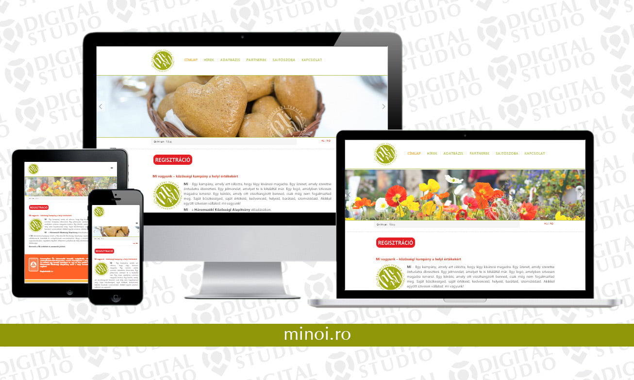 minoi.ro - webfejlesztés Digital Studio