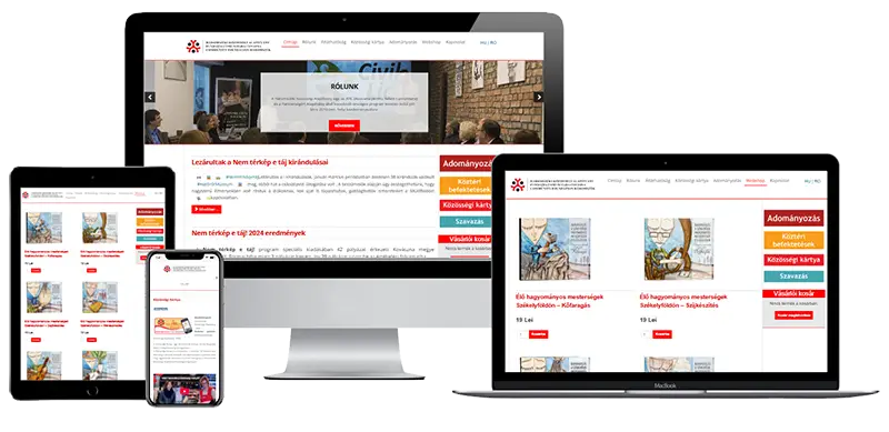 Integrált e-commerce megoldások civil szervezetek számára. Webshop készítés és digitális értékőrzés a Háromszéki Közösségi Alapítványnak.